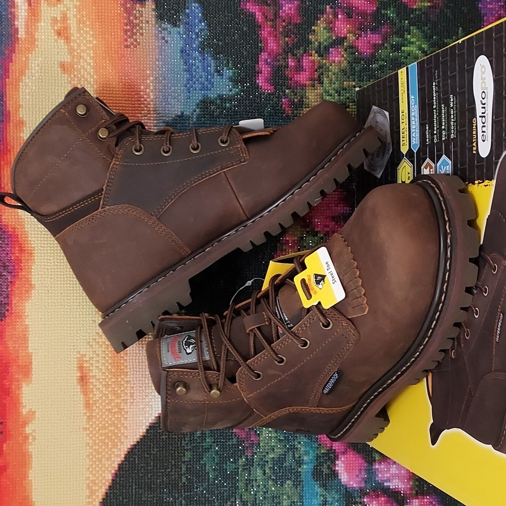 Mens Herman Survivors Dover Waterproof 6" Steel Toe Work Boot